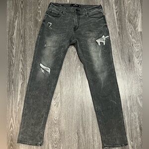 Gray Hollister jeans